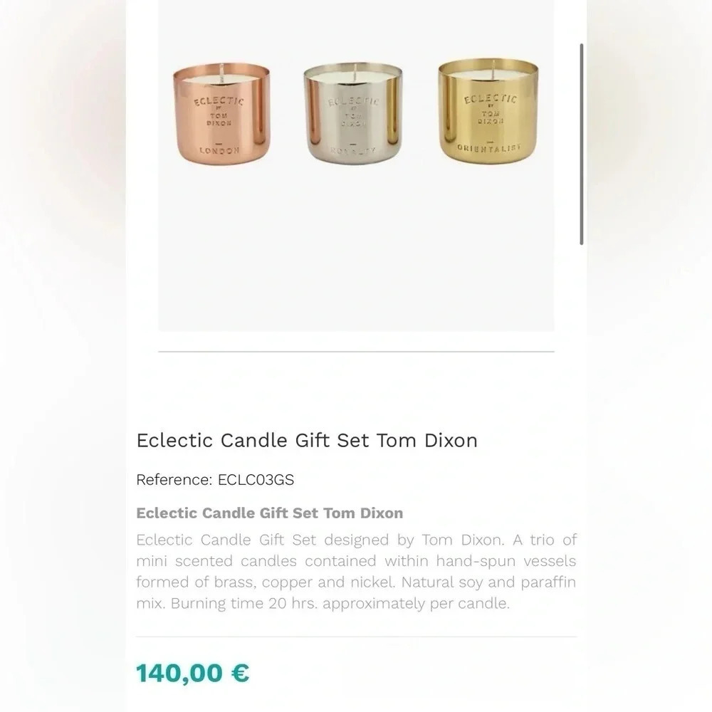 Tom Dixon  Eclectic Candle Set